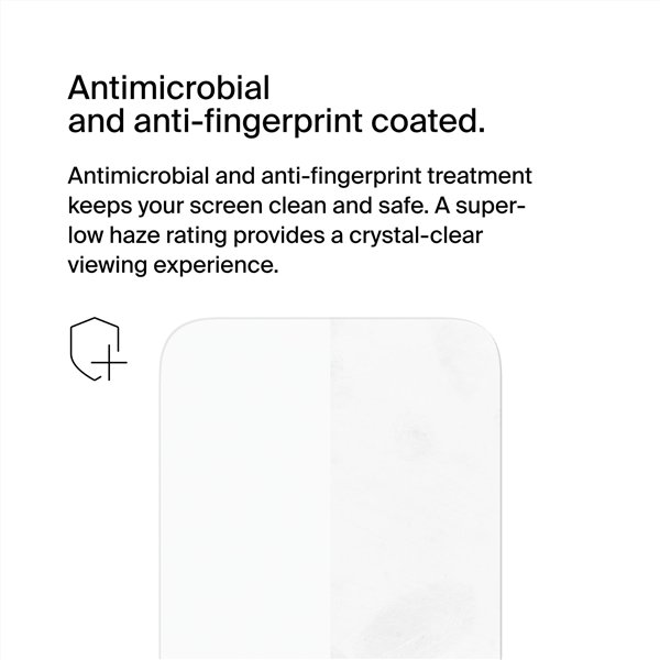 Belkin Screenforce UltraGlass2 antiba.iPhone 16/15/14Pro