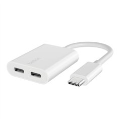 Belkin RockStar USB-C Audio e adatt. ricar, bian. F7U081btWH