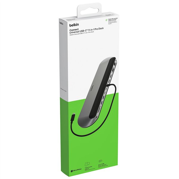 Belkin CONNECT USB-C 11-in-1 Pro Dock, PD 100W 2xHDMI INC014btSGY