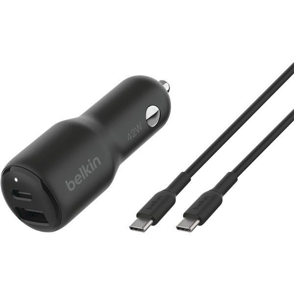 Belkin BOOST Charge 42W Dual ca. da auto PD/PPS Tech. CCB005btBK