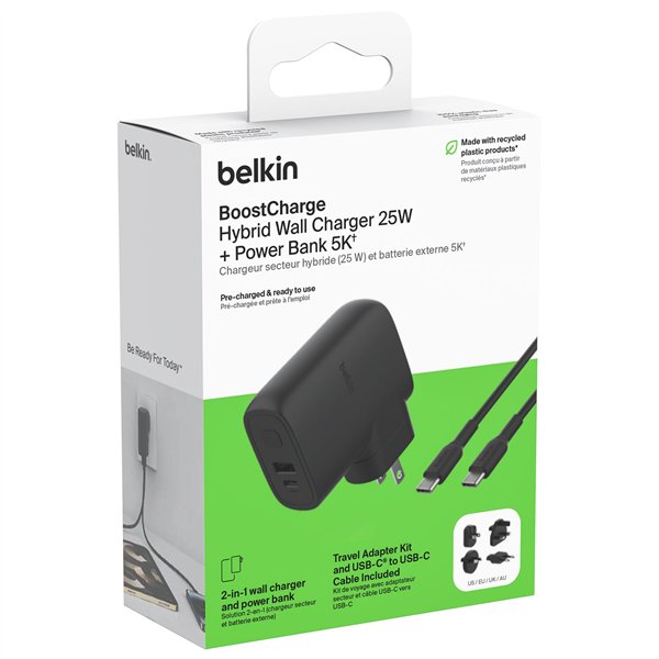 Belkin BOOST Charge ibrido Dual caricab.+Powerbk.BPZ003bt1MBK-B6