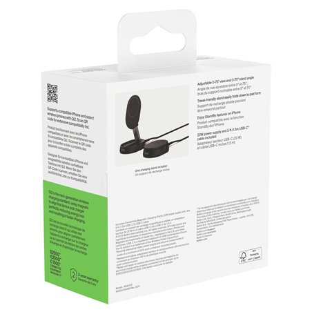 Belkin BOOST Charge Pro Qi2 15W stazione ricar.mag.ne.WIA008vfBK