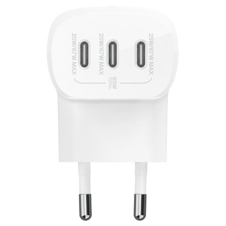 Belkin BOOST Charge USB-C 67W 3 x USB-C, PPS, bian. WCC002vfWH