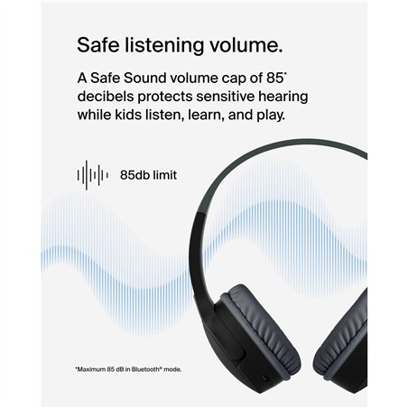 Belkin Soundform Mini-On-Ear per bamb. BT USB-C nero AUD002btBKV3