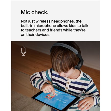 Belkin Soundform Mini-On-Ear per bamb. BT USB-C nero AUD002btBKV3