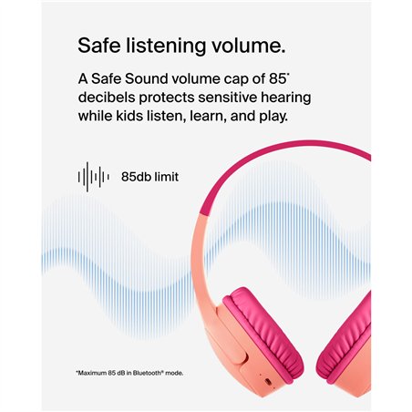Belkin Soundform Mini-On-Ear per bamb. BT USB-C rosa AUD002btPKV3