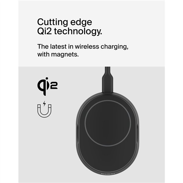 Belkin BOOST Charge Pro Qi2 15W staz. ric. mag. nero WIA008btBK