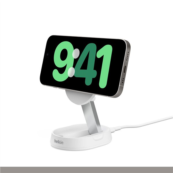 Belkin BOOST Charge Pro Qi2 15W staz. ric. mag. bian. WIA008btWH