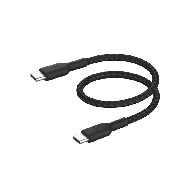 Belkin BOOST CHARGE cavo intrec. USB-C/USB-C 15cm ne.CAB004BT0MBK