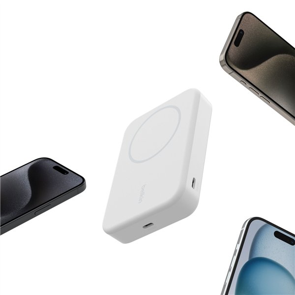 Belkin BOOST Charge Pro Magnet, Powerb.Qi2,15W,10K,b. BPD008btWH