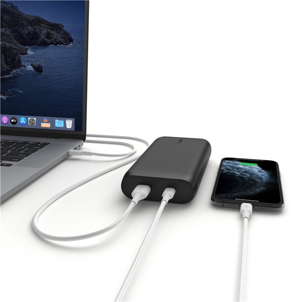Belkin BOOST Charge 3 Port Lapt. 20.000mAh 65W USB-C/A BPB020btBK