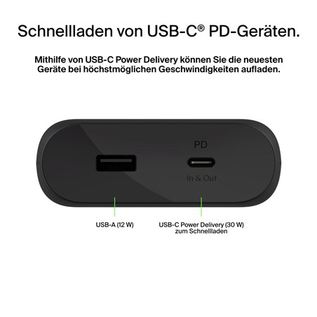 Belkin BOOST Charge 3 Port Lapt. 20.000mAh 65W USB-C/A BPB020btBK