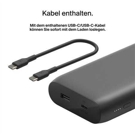Belkin BOOST Charge 3 Port Lapt. 20.000mAh 65W USB-C/A BPB020btBK