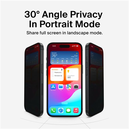 Belkin ScreenForce InvisiGlassAM Privacy 16/15Plus 14 ProMax