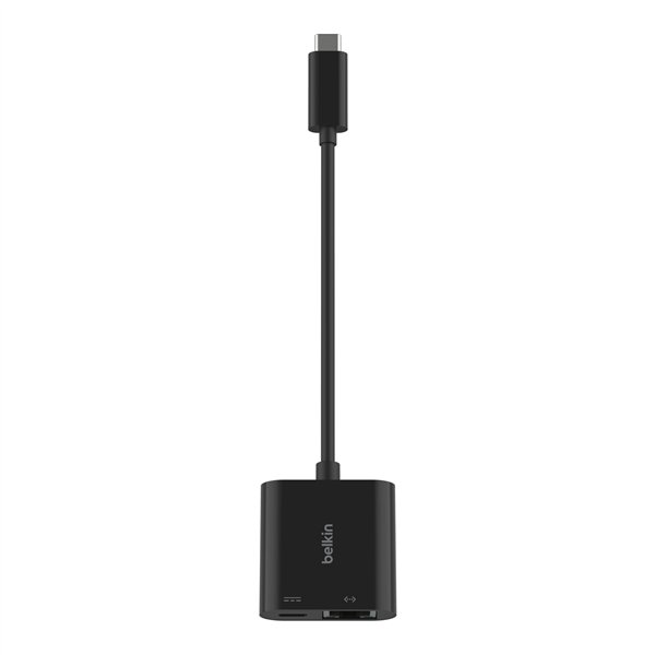 Belkin Connect USB-C Ethernet adatt. 100W PD nero INC019btBK