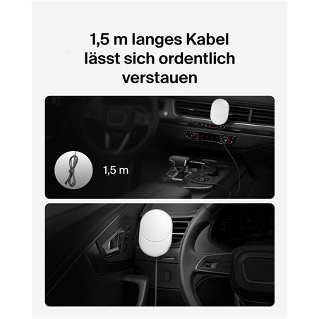 Belkin caricab. magnet.wirel. p. auto Qi2 (15W), senza aliment.