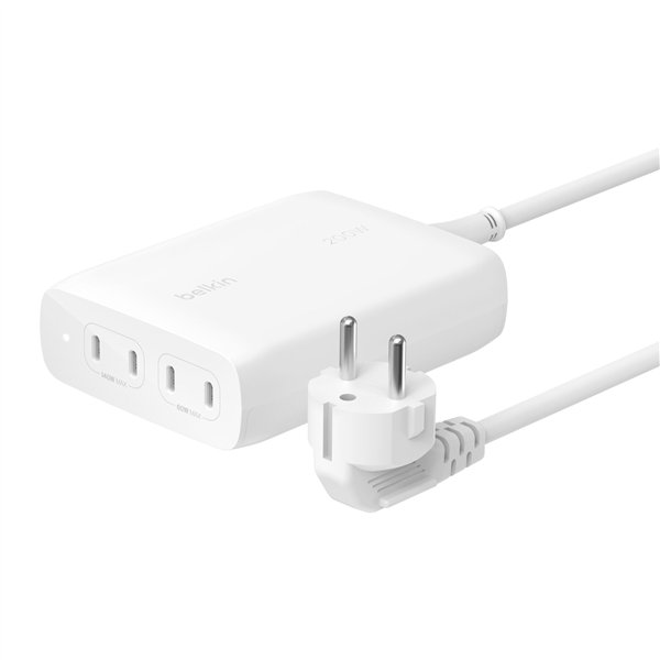 Belkin BOOST Charge PRO 200Watt 4 port.USB-C GaN car. WCH015vfWH