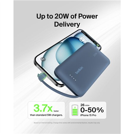 Belkin BOOST powerbank ric. 20W 10.000mAh USB-C blu BPB021hqBL