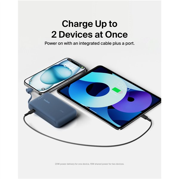 Belkin BOOST powerbank ric. 20W 10.000mAh USB-C blu BPB021hqBL