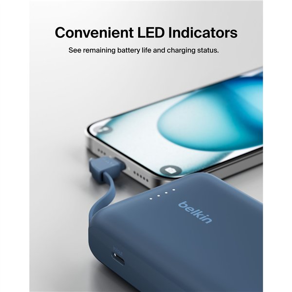 Belkin BOOST powerbank ric. 20W 10.000mAh USB-C blu BPB021hqBL