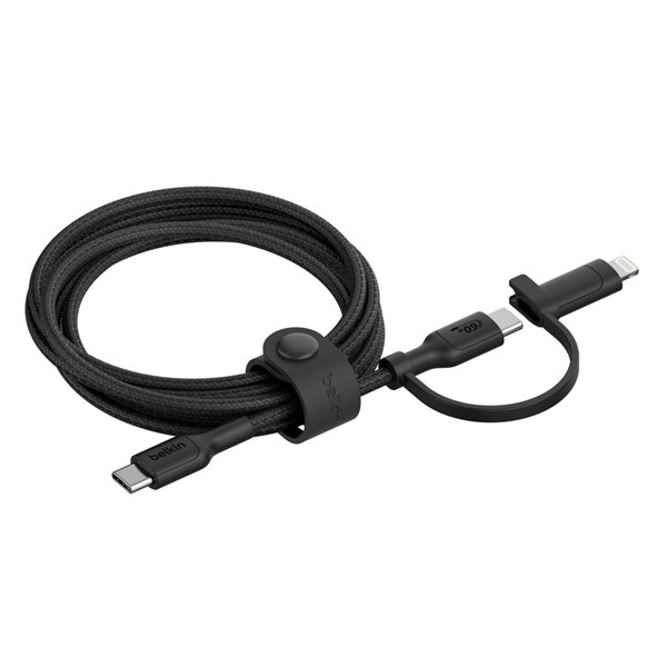 Belkin BOOST CHARGE 2-in-1 cavo USB-C/Lig.1,5m bi.CAC003hq1.5MWH