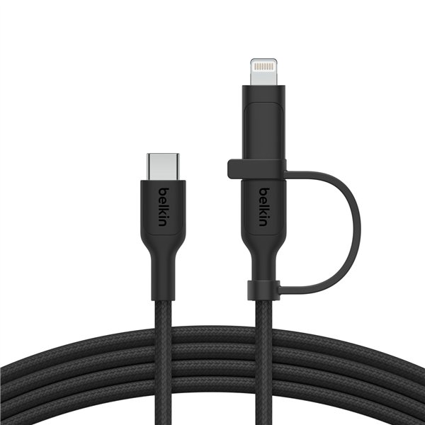 Belkin BOOST CHARGE 2-in-1 cavo USB-C/Lig.1,5m bi.CAC003hq1.5MWH