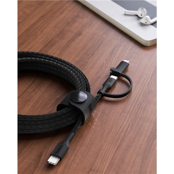 Belkin BOOST CHARGE 2-in-1 cavo USB-C/Lig.1,5m bi.CAC003hq1.5MWH