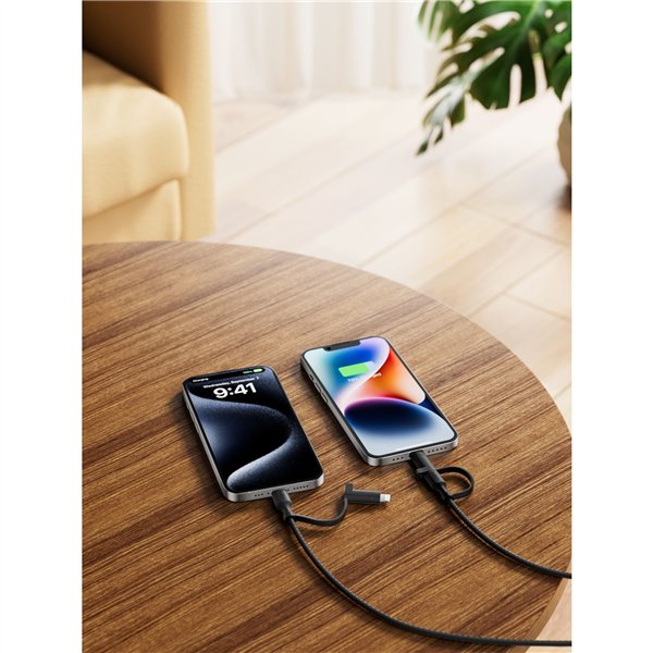 Belkin BOOST CHARGE 2-in-1 cavo USB-C/Lig.1,5m bi.CAC003hq1.5MWH