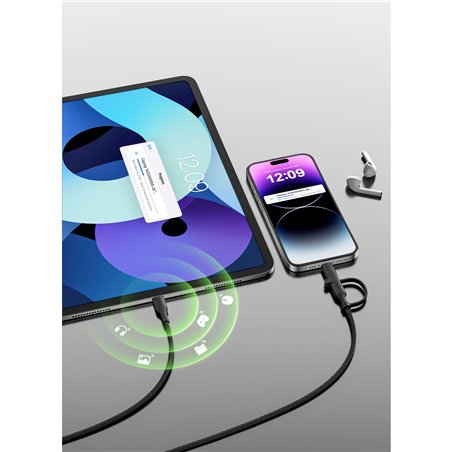 Belkin BOOST CHARGE 2-in-1 cavo USB-C/Lig.1,5m bi.CAC003hq1.5MWH