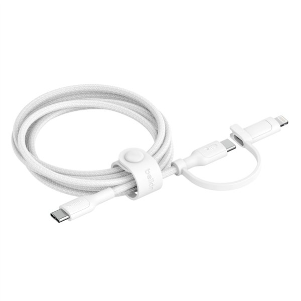 Belkin BOOST CHARGE 2-in-1 cavo USB-C/Lig.1,5m ne.CAC003hq1.5MBK