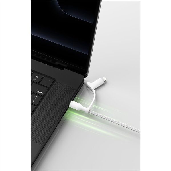 Belkin BOOST CHARGE 2-in-1 cavo USB-C/Lig.1,5m ne.CAC003hq1.5MBK