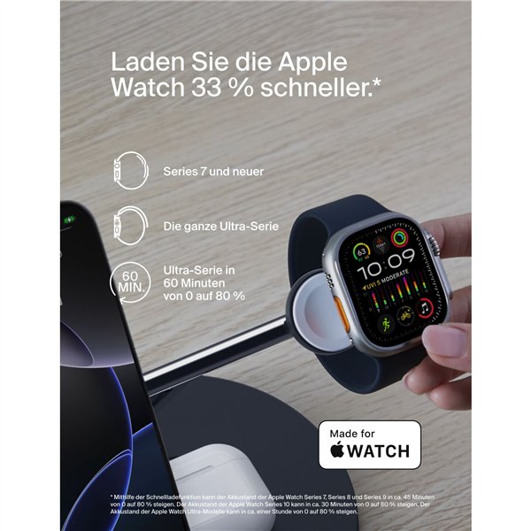 Belkin BOOST CHARGE PRO Qi2 3in1 staz.ric.magn.15W sw. WIZ032kqBK