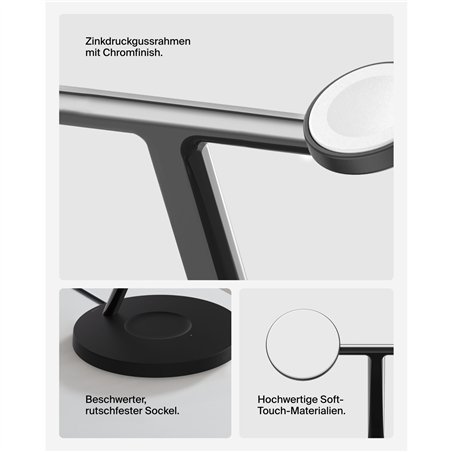 Belkin BOOST CHARGE PRO Qi2 3in1 staz.ric.magn.15W sw. WIZ032kqBK