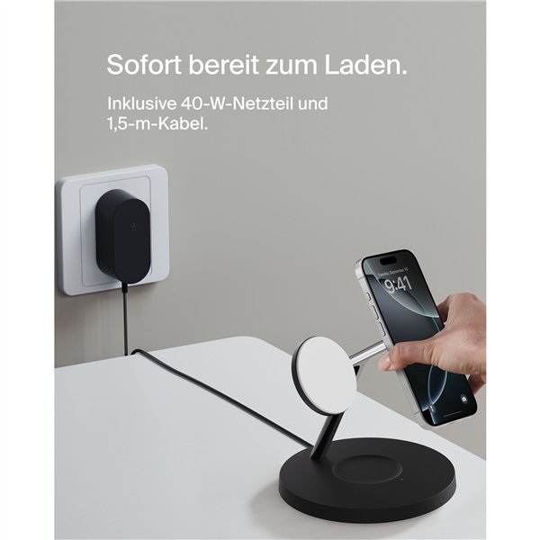 Belkin BOOST CHARGE PRO Qi2 3in1 staz.ric.magn.15W sw. WIZ032kqBK