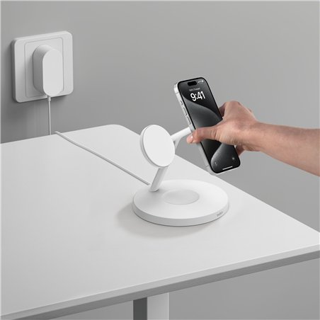 Belkin BOOST CHARGE PRO Qi2 3in1 staz.ric.mag. 15W bi. WIZ032kqWH