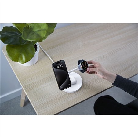 Belkin BOOST CHARGE PRO Qi2 3in1 staz.ric.mag. 15W bi. WIZ032kqWH