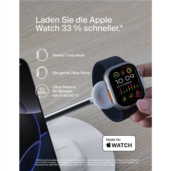 Belkin BOOST CHARGE PRO Qi2 3in1 staz.ric.mag. 15W bi. WIZ032kqWH