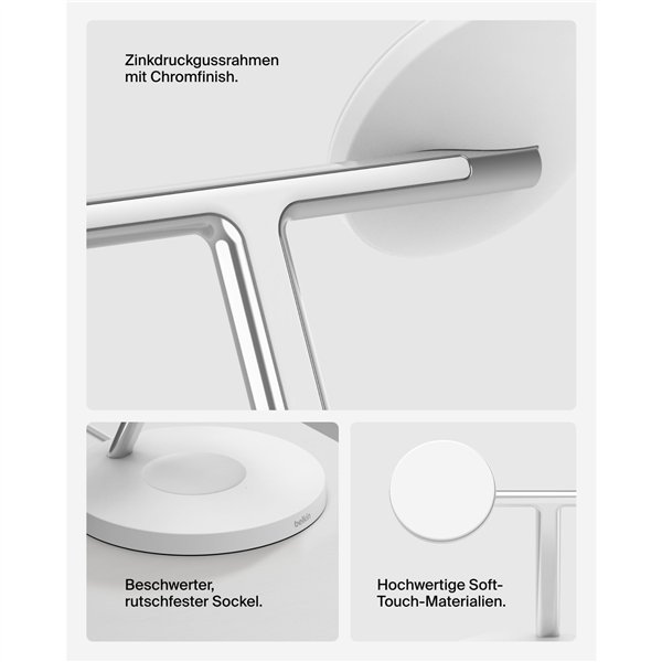 Belkin BOOST CHARGE PRO Qi2 3in1 staz.ric.mag. 15W bi. WIZ032kqWH