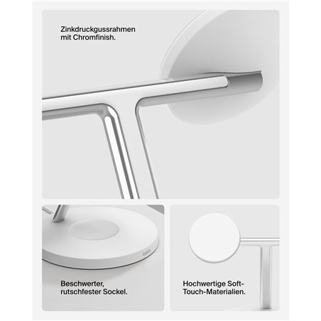 Belkin BOOST CHARGE PRO Qi2 3in1 staz.ric.mag. 15W bi. WIZ032kqWH