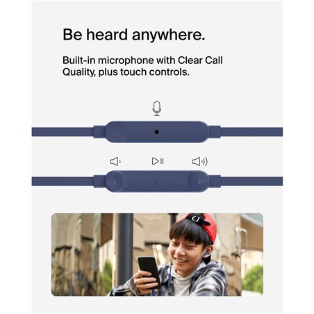 Belkin Rockstar In Ear cuffia cavo, USB-C, blu G3H0002hqBLV2