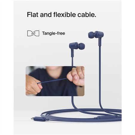 Belkin Rockstar In Ear cuffia cavo, USB-C, blu G3H0002hqBLV2