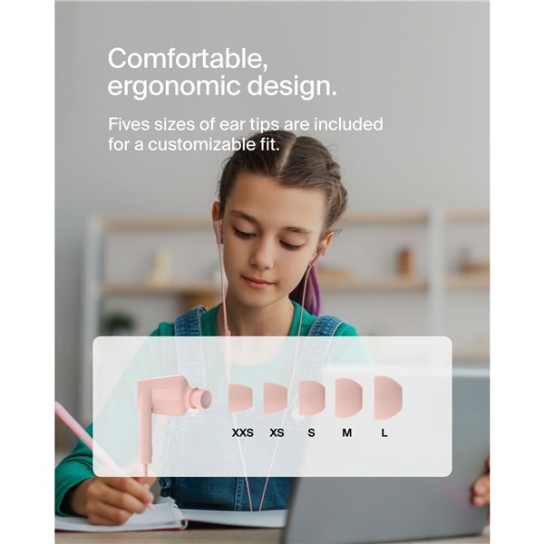 Belkin Rockstar In Ear cuffia cavo, USB-C, rosa G3H0002hqPKV2