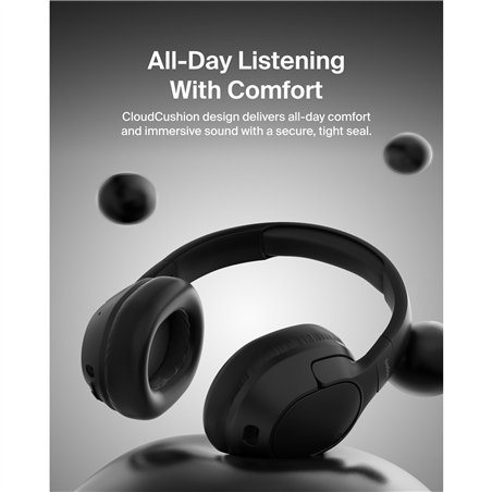 Belkin Soundform Isolate cuffie senza fili, nero AUD008hqBK