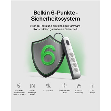 Belkin Presa multipla 4 prese 2 metri cavo alim. BSV400vf2M-V2
