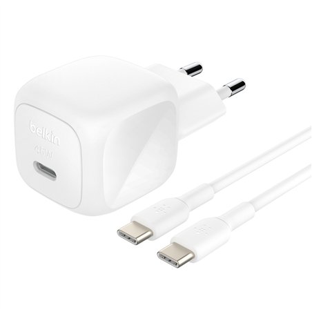 Belkin BOOST Charge USB-C 45W PD PPS+USB-C cav.bi WCA013kq1MWH-B6
