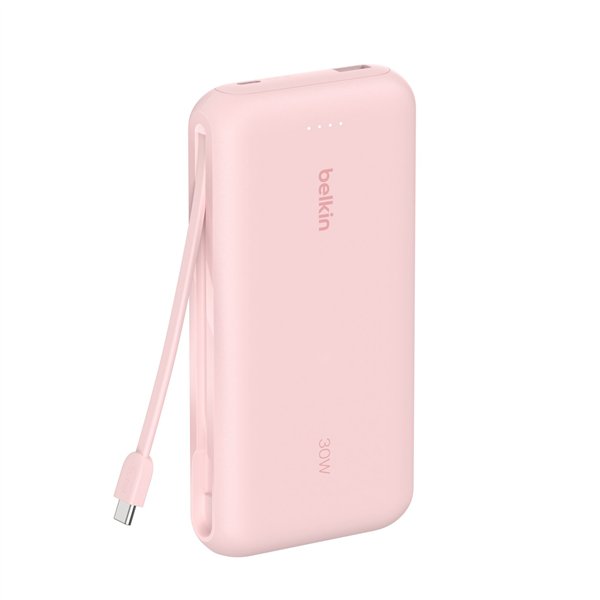 Belkin Powerbank 20.000mAh pink 30W integr.USB-C Kab. BPB024hqPK
