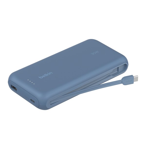Belkin Powerbank 20.000mAh blu 30W integr.USB-C Kab. BPB024hqBL