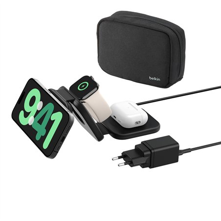 Belkin Boost Charge PRO Qi2 3in1 magn.trav.Char.+Tipps WIZ024hqBK