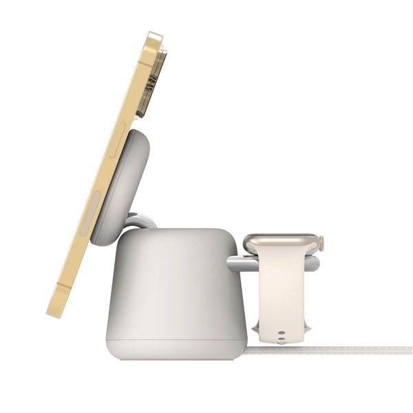 Belkin BOOST Charge PRO 15W mag. car.Qi2 2in1 sabbia WIZ027vfH37