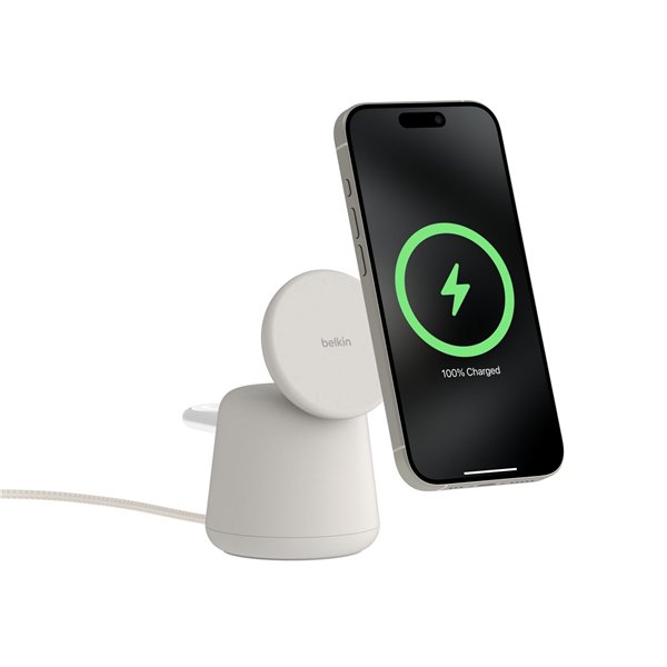 Belkin BOOST Charge PRO 15W mag. car.Qi2 2in1 sabbia WIZ027vfH37